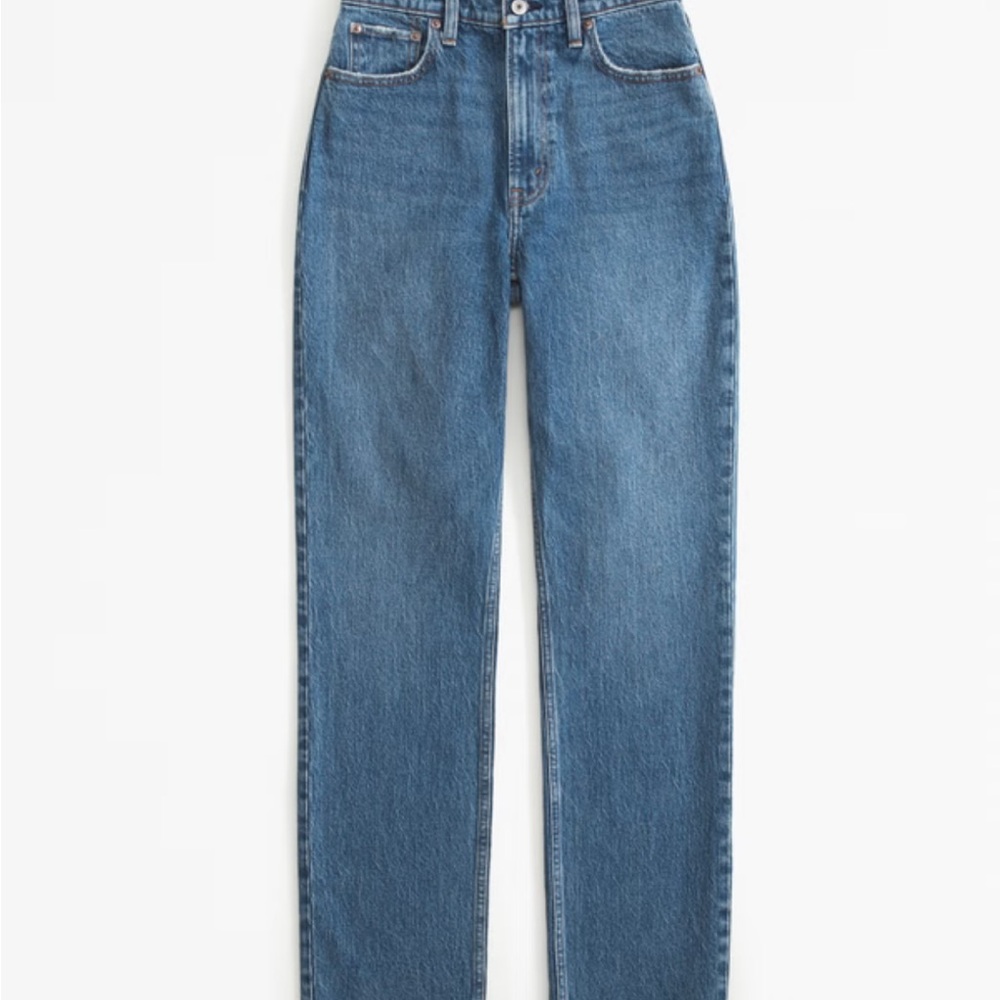 Abercrombie and Fitch Curve Love 90s Straight Ultra High Rise Jeans